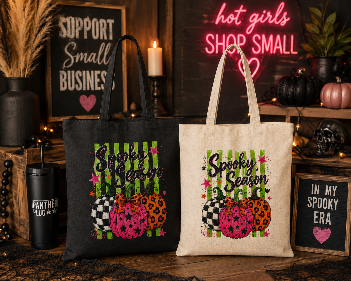 Spooky Season Pumpkin Tote Bag