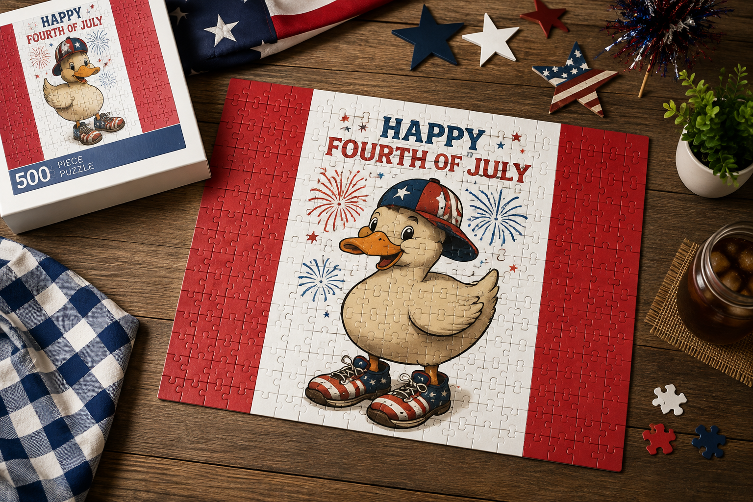 4th of July Duck Puzzle