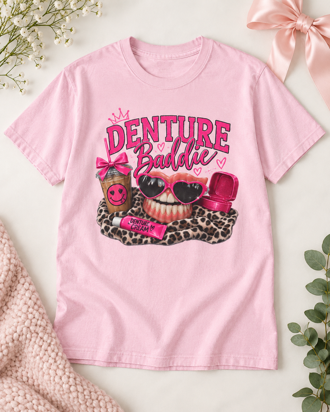 Preppy Denture Baddie Gilden T-Shirt