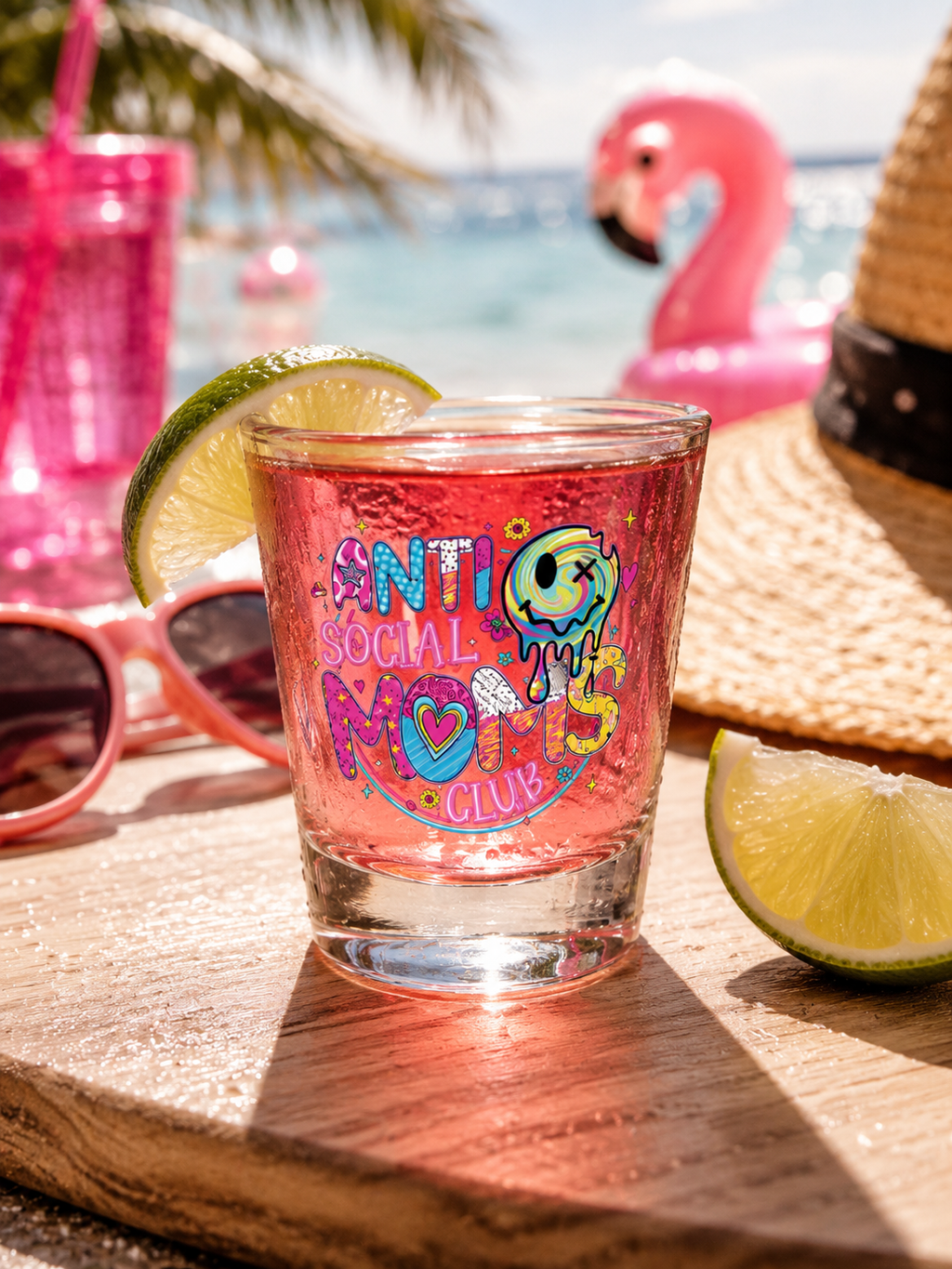 Anti Social Moms Club Shot Glass