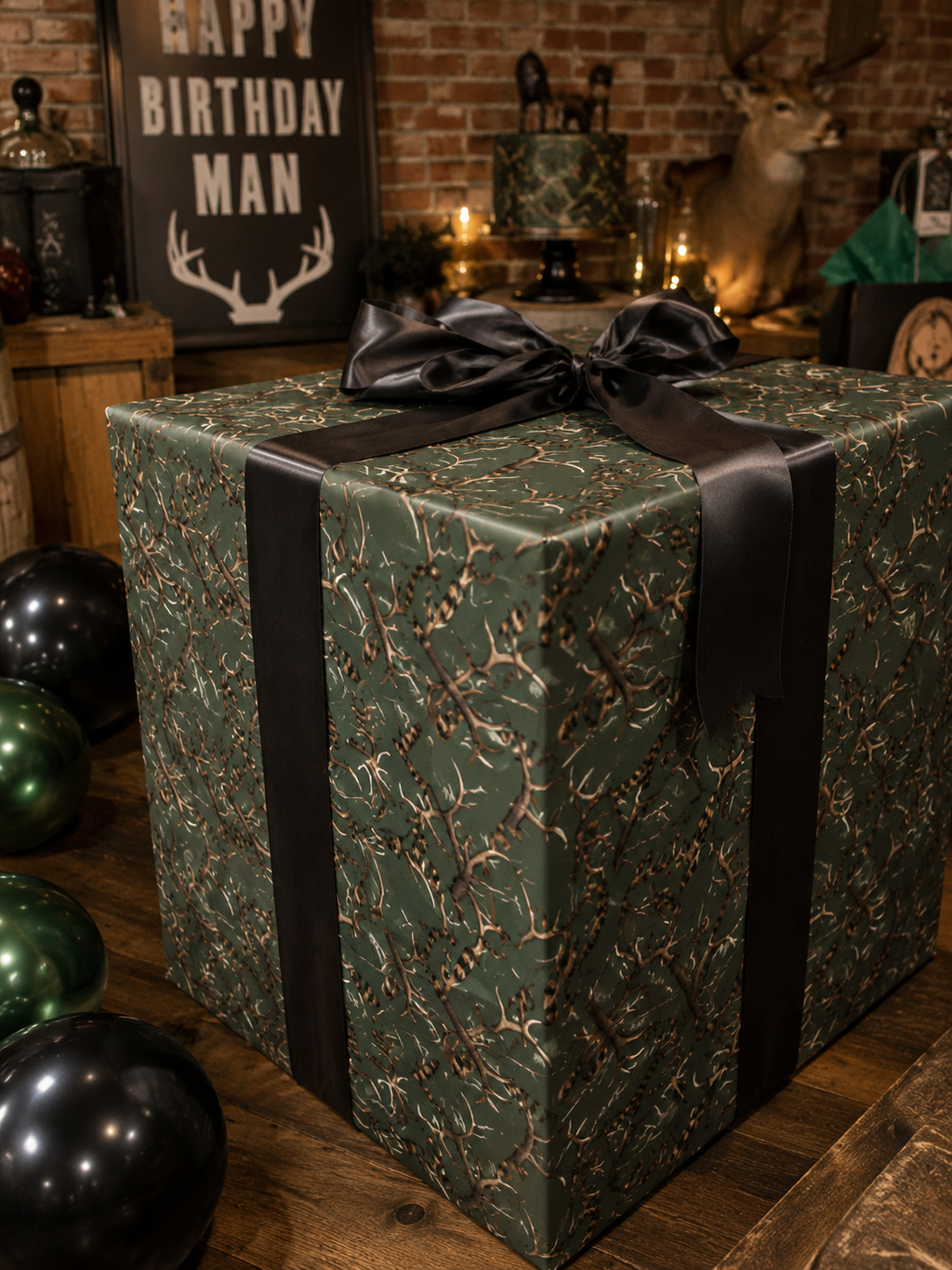 Deer Antler Wrapping Paper