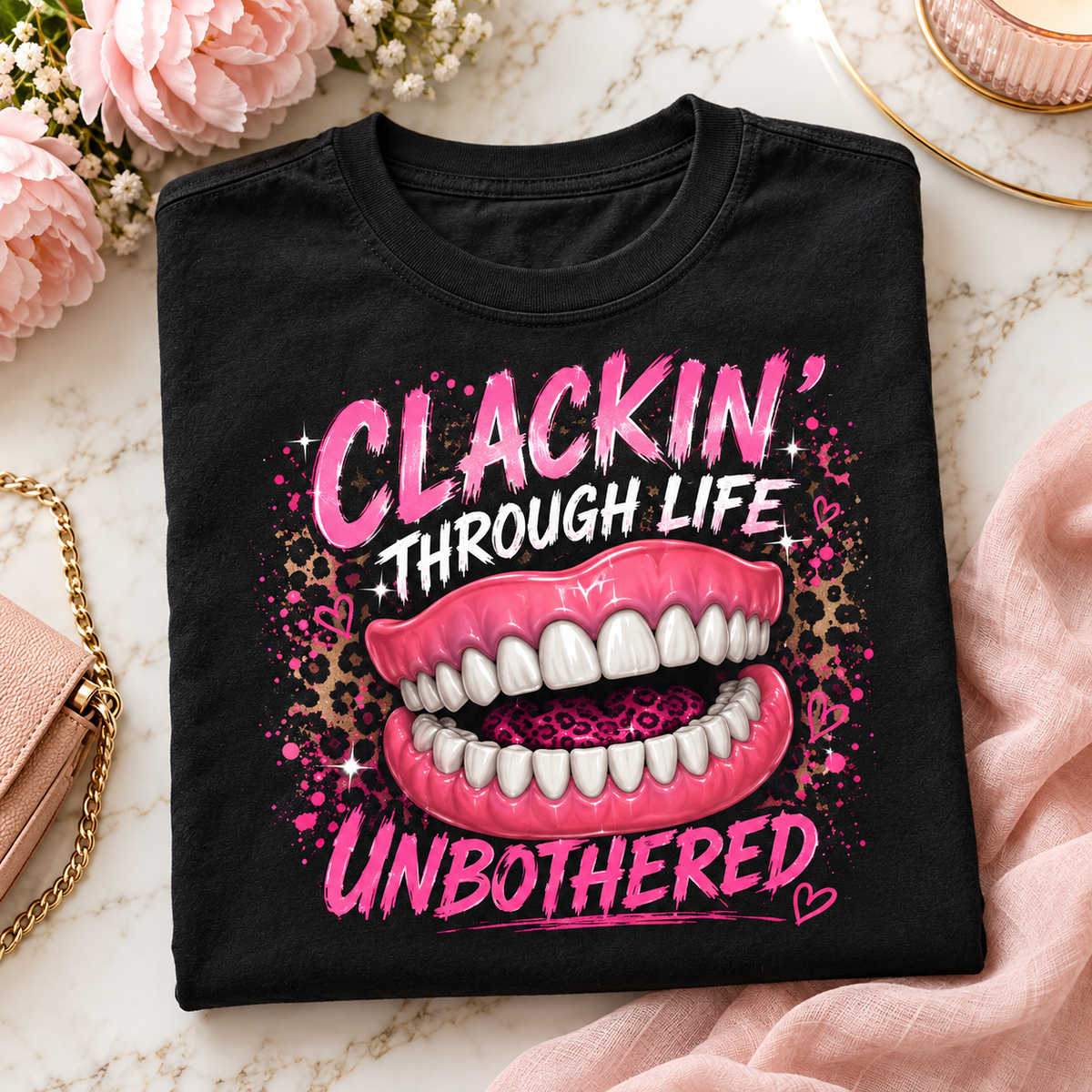 Clackin Through Life With Dentures Tshirt