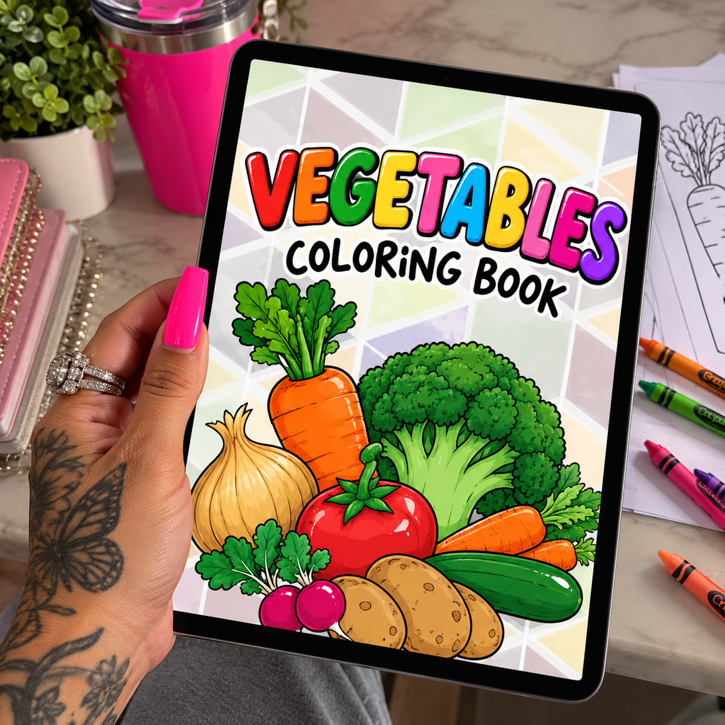 Vegetables Coloring Book Download