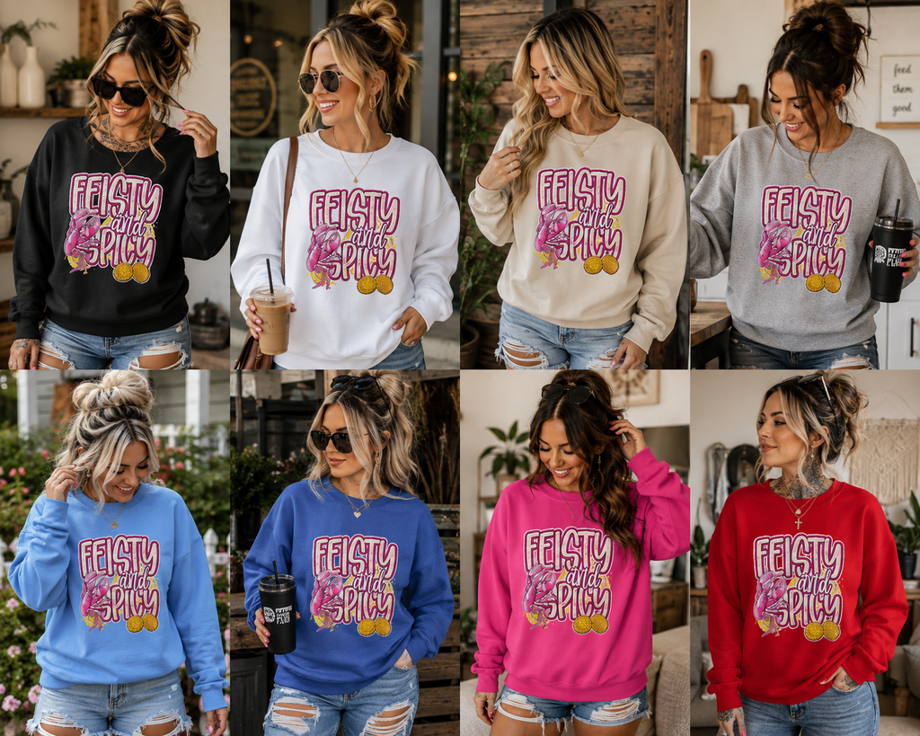 Feisty and Spicy Crawdad Crewneck Sweatshirt