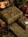 Vintage Camo Valentines Wrapping Paper
