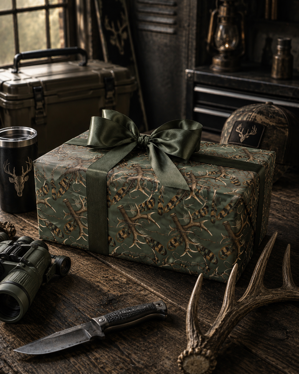 Deer Antler Wrapping Paper
