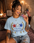 1776-2026 Red White Blue Stars T-Shirt