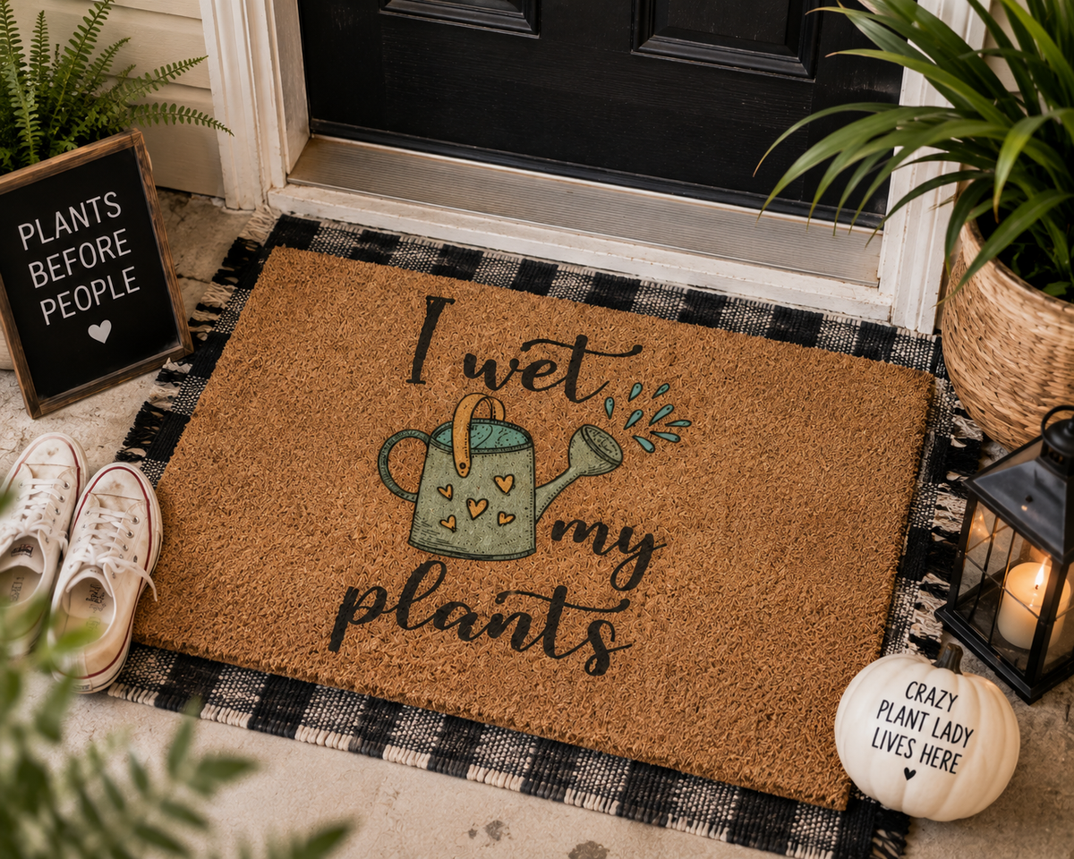 I Wet My Plants Doormat