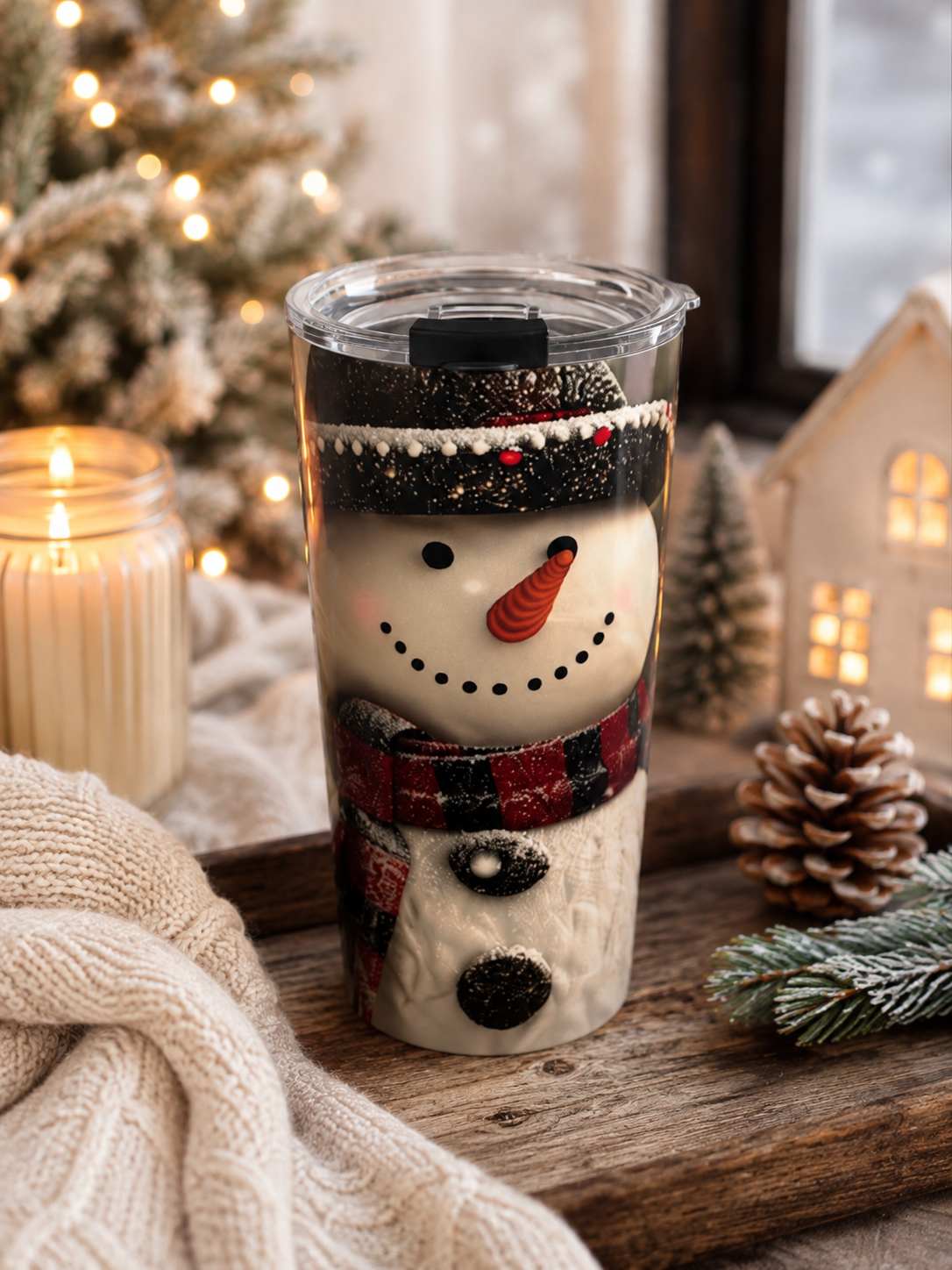 Classic Snowman Tumbler
