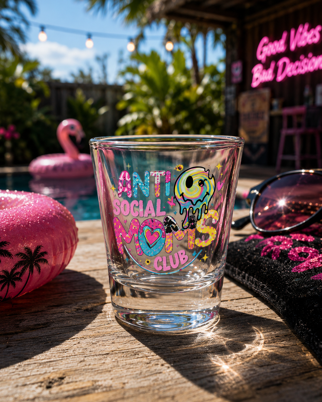 Anti Social Moms Club Shot Glass