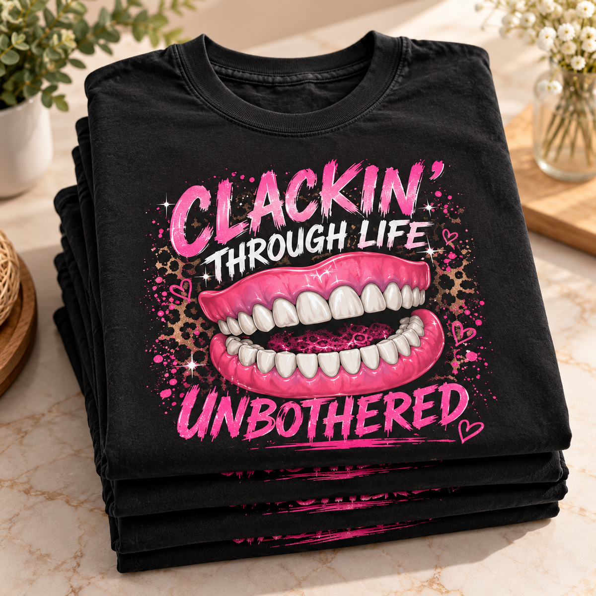 Clackin Through Life With Dentures Tshirt