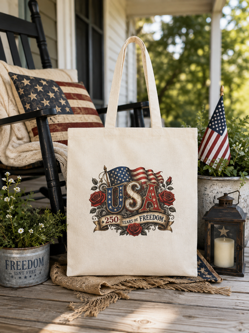250 USA Cotton Canvas Tote Bag