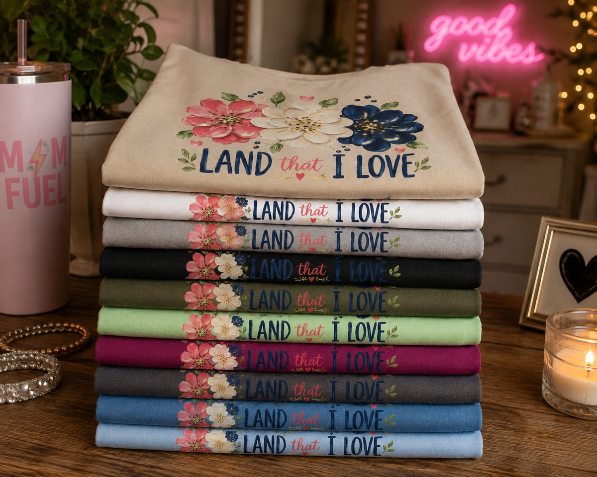 Land that I love flowers T-Shirt