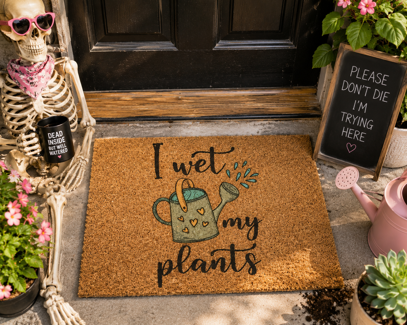 I Wet My Plants Doormat