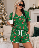 Ekouaer Short Sleeve Pajama Set