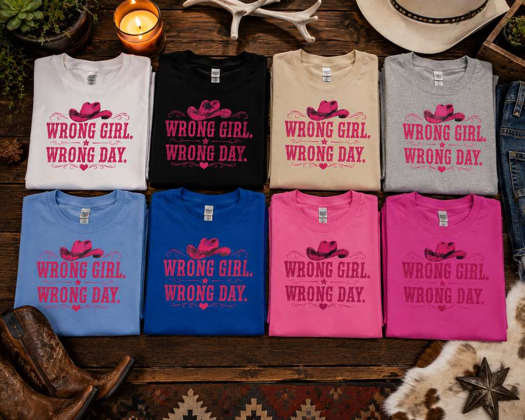 Wrong Girl Wrong Day Western T-Shirt