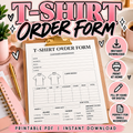 T-Shirt Order Form